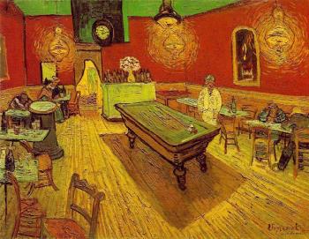 Vincent Van Gogh : The Night Cafe in the Place Lamartine in Arles II